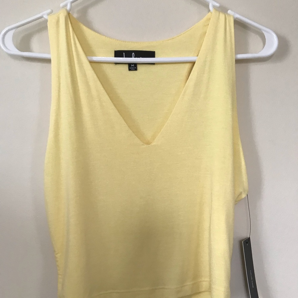 Lulus Feel Like Dancing Yellow Crop Top